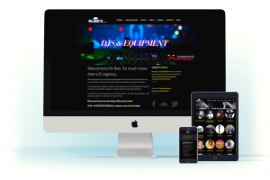MrBen DJ Agency website design and branding project