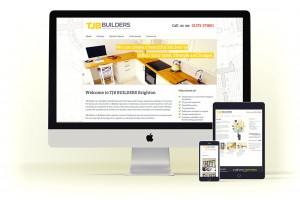 TJB Builders website design and branding project